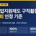 국민취업지원제도 구직활동, 매월 2회 인정 기준
