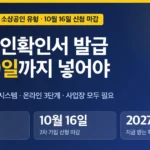 소상공인확인서 발급 방법, 청년미래적금 10월 16일 맞춘 역산표와 유효기간 확인