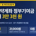청년도약계좌 정부기여금 소득 구간별 금액, 월 최대 3만 3천 원
